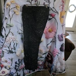Black Glitter Joggers